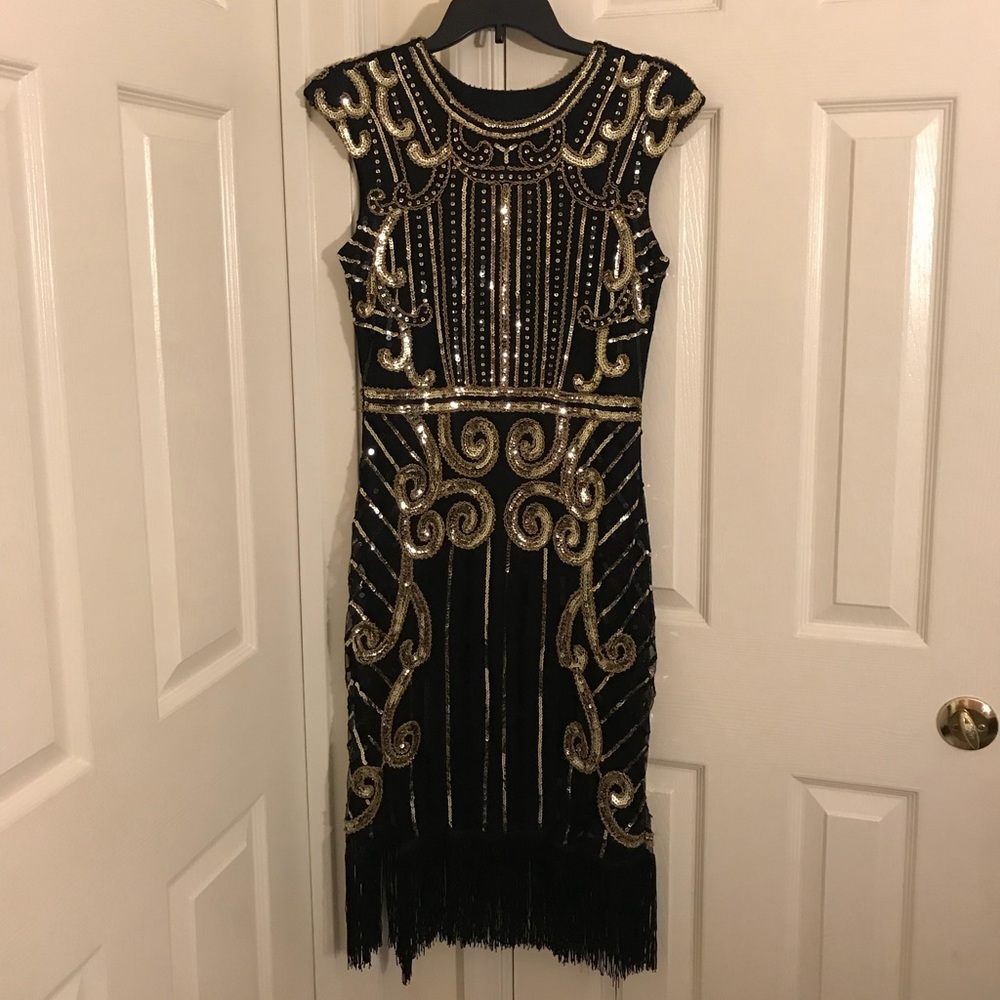 Vintage Gatsby Flapper Dress